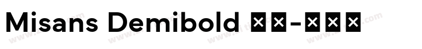 Misans Demibold 粗体字体转换